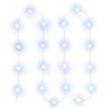 Kép 1/2 - Retlux RXL 273 beltéri hópehely fényfüzér, hideg fehér, átlátszó kábel, 20LED, 2m