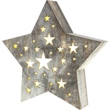 Kép 1/2 - Retlux RXL 349 fa csillag dísz, meleg fehér, 340x66x230mm