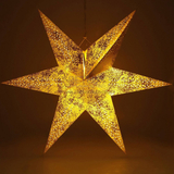 Kép 2/2 - Retlux RXL 363 hétágú csillag, arany, meleg fehér, 10LED