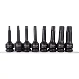 Kép 3/3 - Richmann gépi dugókulcs készlet, TORX, T30-T80, 1/2", 8 részes