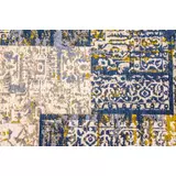 Kép 2/2 - Blues patchwork mintás szőnyeg, kék-zöld, 160x230cm