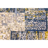 Kép 2/2 - Blues patchwork mintás szőnyeg, kék-zöld, 160x230cm