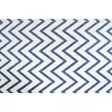Kép 2/2 - Chevron Azur chevron mintás szőnyeg, kék-fehér, 160x230cm