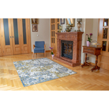Kép 2/3 - Chic Azur vintage hatású szőnyeg, kék-törtfehér, 160x230cm