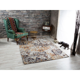 Kép 2/3 - Chic Rusty patchwork hatású szőnyeg, szürke, 160x230cm