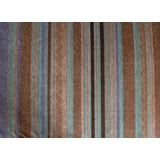 Kép 3/4 - Skandinav Brownie csíkos szőnyeg, barna-kék, 130x190cm