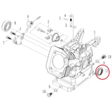 Kép 2/2 - Ruris főtengely szimering a Ruris 168F motorhoz, 25x41.25x6mm