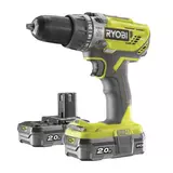 Kép 1/3 - Ryobi R18PD3-220S 18 V-os akkumulátoros vezeték nélküli ütvefúró (2x2,0Ah)