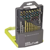 Kép 1/3 - Ryobi RAK46MIX fúró- és bitkészlet, 46db