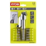 Kép 2/2 - Ryobi RAKRAD11 sarokcsavarozó adapter bitkészlettel, 11db