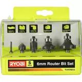 Kép 1/2 - Ryobi RAKRBS5 marókészlet, 6mm, 5db