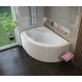 Kép 2/2 - Akril aszimmetrikus fürdőkád 150x100x42cm, balos