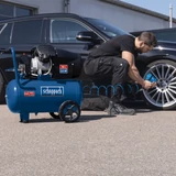Kép 3/3 - Scheppach HC 52 DC kompresszor, kéthengeres, olajkenésű, 50L, 8bar, 2.2kW, 230V