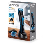 Kép 11/11 - Sencor SHP 4502BL akkus hajnyíró, nemesacél penge, 2 fésűtoldalék, 3-35mm, kék