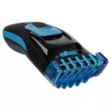 Kép 4/11 - Sencor SHP 4502BL akkus hajnyíró, nemesacél penge, 2 fésűtoldalék, 3-35mm, kék