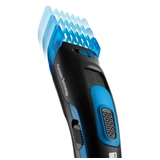 Kép 5/11 - Sencor SHP 4502BL akkus hajnyíró, nemesacél penge, 2 fésűtoldalék, 3-35mm, kék