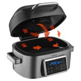 Kép 4/8 - Sencor SBG 8900SS forrólevegős sütő, 1.66kW, 6l
