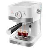 Kép 1/8 - Sencor SES 1720WH eszpresszó kávéfőző, 1.05kW, 20bar, fehér