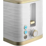 Kép 4/8 - Sencor STS 7501BK kenyérpirító, 930W, fehér-arany