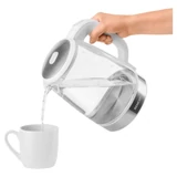 Kép 8/12 - Sencor SWK 2190WH üveg vízforraló hőfokszabályzóval, 2.2kW, 2L, fehér