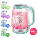 Kép 2/12 - Sencor SWK 2191GR üveg vízforraló hőfokszabályzóval, 2.2kW, 2L, mentazöld
