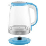 Kép 5/12 - Sencor SWK 2192BL üveg vízforraló hőfokszabályzóval, 2.2kW, 2L, kék