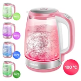 Kép 2/14 - Sencor SWK 2194RD üveg vízforraló hőfokszabályzóval, 2.2kW, 2L, piros