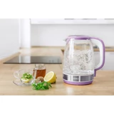 Kép 13/14 - Sencor SWK 2195VT üveg vízforraló hőfokszabályzóval, 2.2kW, 2L, lila