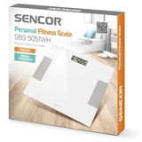 Kép 7/7 - Sencor SBS 5051WH személyi fitnesz mérleg, max 150kg, fehér