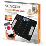 Kép 5/5 - Sencor SBS 8000BK fitnesz mérleg, Bluetooth, max 180kg