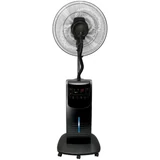 Kép 1/4 - Párásító ventilátor, fekete, 40cm, 90W