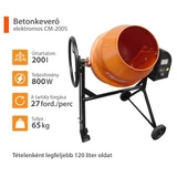 Kép 2/2 - Sparta CM-200S betonkeverő, 200L, 800W