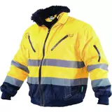 Kép 1/2 - Stalco Premium multifunkcionális 3in1 láthatósági pilota dzseki, sárga, M