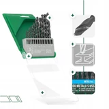 Kép 2/3 - Stalco Premium HSS fém fúrószár készlet, DIN338, 1-10mm, 19 részes