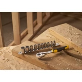 Kép 5/9 - Stanley FatMax 3/8&quot; dugókulcs készlet 5 fokonkénti fogazással, 11 részes