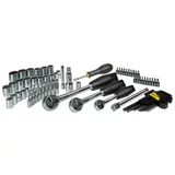 Kép 2/2 - Stanley bit- és dugókulcs készlet, 1/4" 3/8" 1/2", 13-22mm, 80 részes
