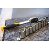 Kép 2/9 - Stanley FatMax 1/2" dugókulcs készlet 5 fokonkénti fogazással, 10 részes