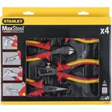 Kép 2/2 - Stanley 4-84-489 MaxSteel fogó készlet, szigetelt 4 részes