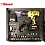Kép 6/9 - Straus 92 részes akkus fúró-csavarozó készlet, 24V, 2db akkuval ST/CDD24-092