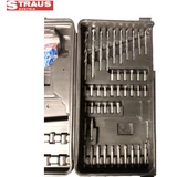 Kép 8/9 - Straus 92 részes akkus fúró-csavarozó készlet, 24V, 2db akkuval ST/CDD24-092