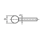 Kép 2/2 - Swatycomet Weiler csiszolókő fémre egyenes csiszolóhoz, gömb, 20x6mm