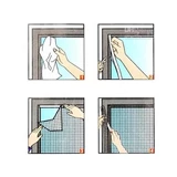 Kép 3/3 - Öntapadós szúnyogháló 130x150cm (antracit fekete)