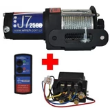 Kép 1/3 - Elektromos csörlő quadhoz 1135kg, 12V