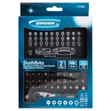 Kép 5/6 - Gross bit készlet, S2 acél, mágneses, 1/4", 33 részes