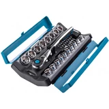 Kép 4/4 - Gross dugókulcs készlet racsnis hajtókarral, CrV, 1/2"-3/8", 4-24mm, 36 darabos