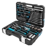 Kép 3/6 - Gross kombinált szerszámkészlet, CrV, 1/2"-1/4", 4-32mm, 76 darabos