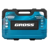 Kép 5/6 - Gross kombinált szerszámkészlet, CrV, 1/2"-1/4", 4-32mm, 76 darabos