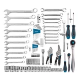 Kép 2/6 - Gross kombinált szerszámkészlet, CrV, 1/2"-1/4", 4-32mm, 76 darabos