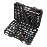 Kép 4/7 - Gross kombinált szerszámkészlet, CrV, 1/2"-1/4", 4-32mm, 82 darabos