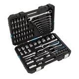 Kép 5/7 - Gross kombinált szerszámkészlet, CrV, 1/2"-1/4", 4-32mm, 82 darabos